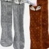 Trendy Fox Socks -Children's boutique clothing trendy fox socks footwear sparkle in pink 28603343536202