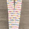 White Alphabet Knee High Socks -Children's boutique clothing white alphabet knee high socks accessory sparkle in pink 584690