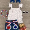 White Stars Patriotic Sequins Short Set 2 White Stars Patriotic Sequins Short Set -Children's boutique clothing white stars patriotic sequins short set outfit sparkle in pink 29149806166090