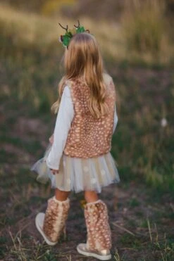 Woodland Deer Vest & Tutu Costume Set -Children's boutique clothing woodland deer vest tutu costume set costume sparkle in pink 147105