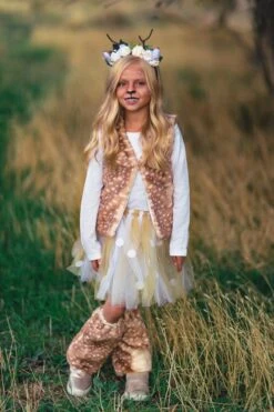 Woodland Deer Vest & Tutu Costume Set -Children's boutique clothing woodland deer vest tutu costume set costume sparkle in pink 163280