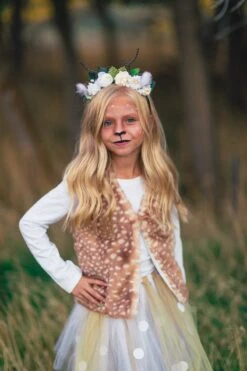 Woodland Deer Vest & Tutu Costume Set -Children's boutique clothing woodland deer vest tutu costume set costume sparkle in pink 204583