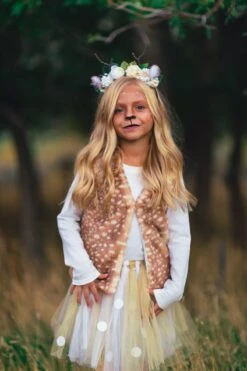 Woodland Deer Vest & Tutu Costume Set -Children's boutique clothing woodland deer vest tutu costume set costume sparkle in pink 384320